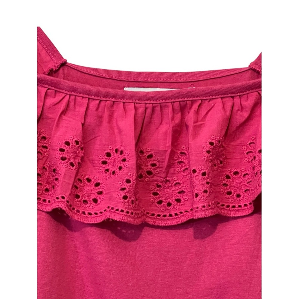 Inner Circle Tank Top, Ruffle Sleeve, Color Pink, Size Medium - Picture 5 of 9